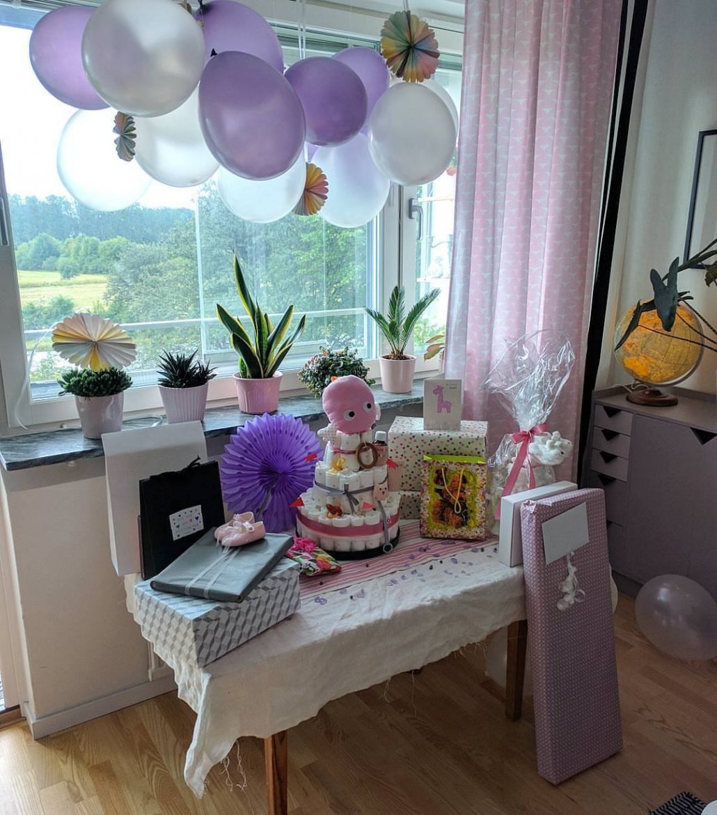 Bild från mina fina babyshower 13/8 som mina tjejkompisar överraskade mig med